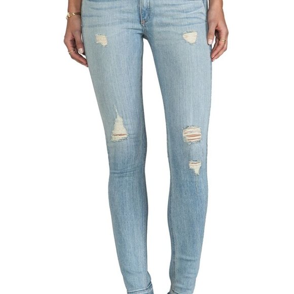 Rag & Bone/Jean Bromley  Destroyed Slim Jeans - Picture 6 of 13